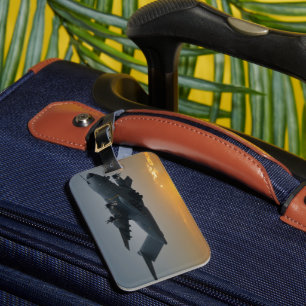 Etiqueta De Bagagem Airbus A400M Ao Sunset