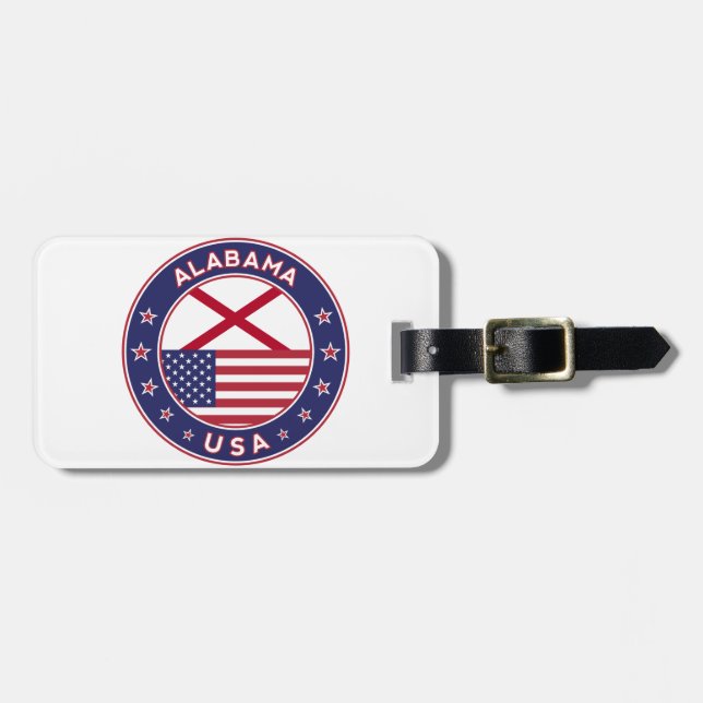 Etiqueta De Bagagem Alabama (Frente Horizontal)