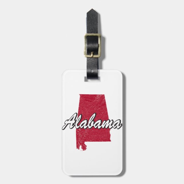 Etiqueta De Bagagem Alabama (Frente Vertical)