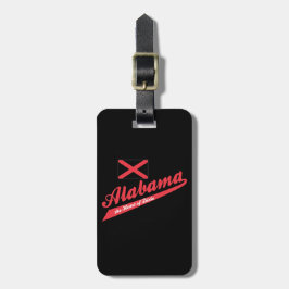Etiqueta De Bagagem Alabama Heart of Dixie