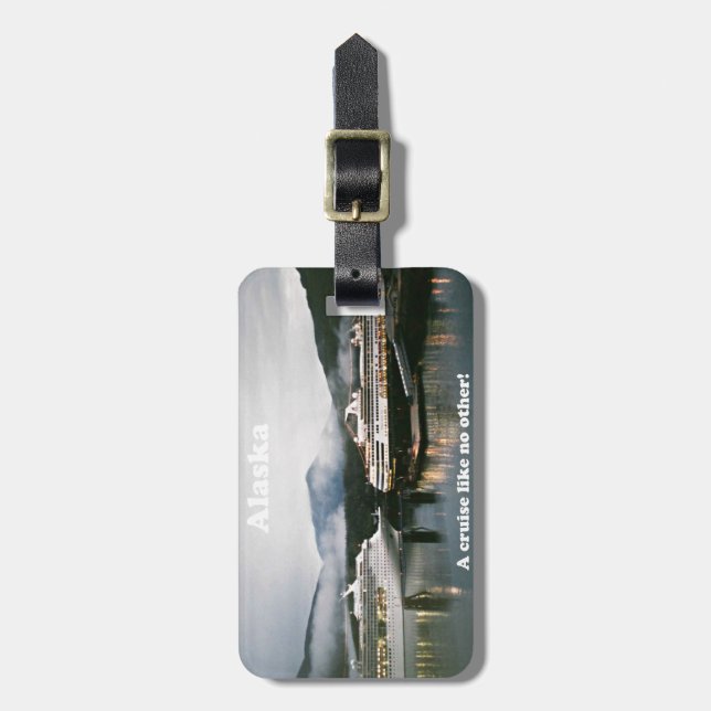Etiqueta De Bagagem Alaska, um cruzeiro como nenhum outro! (Frente Vertical)