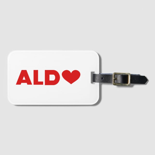 Etiqueta De Bagagem Aldo Love (Frente Horizontal)