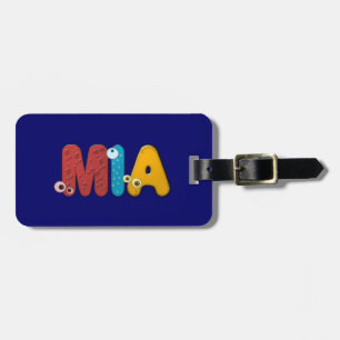 Etiqueta De Bagagem alfabeto animal Mia