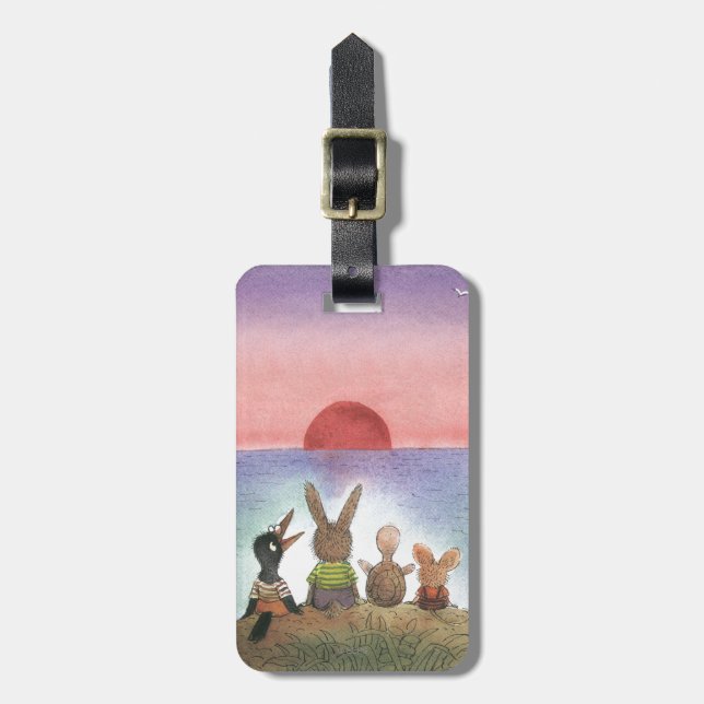 Etiqueta De Bagagem Algo Vermelho (Frente Vertical)