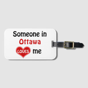 Etiqueta De Bagagem Alguém em Ottawa me ama