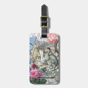 Etiqueta De Bagagem Alice Classic Wonderland Dodô Arte Tenniel