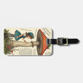 Etiqueta De Bagagem Alice in Wonderland Caterpillar Luggage Tag