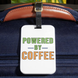 Etiqueta De Bagagem Alimentado por Café