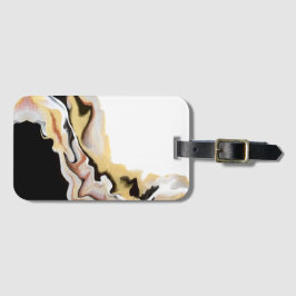 Etiqueta De Bagagem Alligare Golden Abstract Acrylic Fluid Art