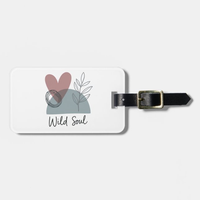Etiqueta De Bagagem Alma Selvagem (Frente Horizontal)