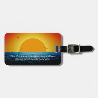 Etiqueta De Bagagem Alma Sunset