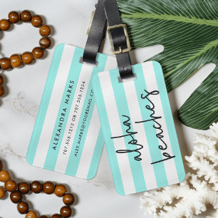 Etiqueta De Bagagem Aloha Beaches Personalizado