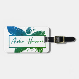 Etiqueta De Bagagem Aloha Hawaii Green T-Shirt Chaveiro
