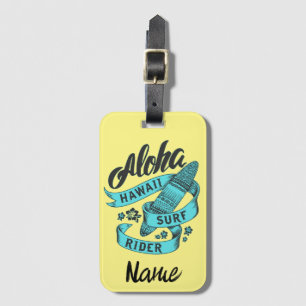 Etiqueta De Bagagem Aloha Hawaii Surf Rider Thunder_Cove 