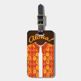 Etiqueta De Bagagem Aloha Shirt Tourist Tag