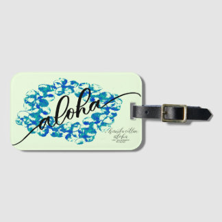 Etiqueta De Bagagem Aloha Tag do saco dos leus do Plumeria