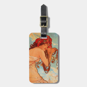 Etiqueta De Bagagem Alphonse Mucha, Quatro Estações, Verão