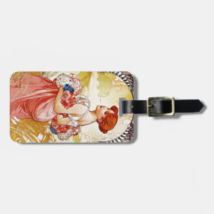 Etiqueta De Bagagem Alphonse Mucha Summer