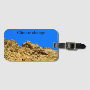 Etiqueta De Bagagem Alterações climáticas cuidam do ambiente