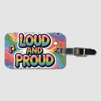 Etiqueta De Bagagem ALTO E ORGULHOSO | Aliado ao Orgulho LGBTQ+