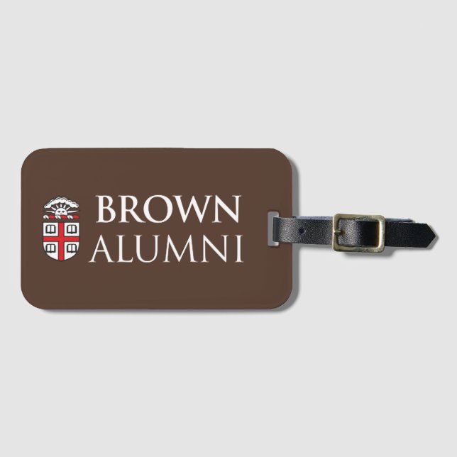 Etiqueta De Bagagem Alunos de Brown University (Frente Horizontal)
