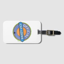 Etiqueta De Bagagem Amante Oficial de Gatos