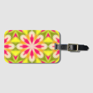 Etiqueta De Bagagem Amarelo e rosa