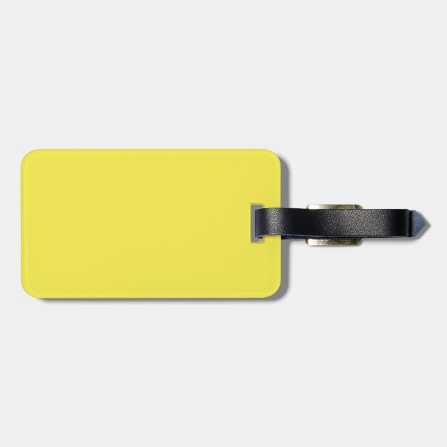 Etiqueta De Bagagem Amarelo Narciso (Traseira Horizontal)