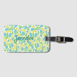 Etiqueta De Bagagem Amarelo personalizado, Azul-bebê e Verde limão