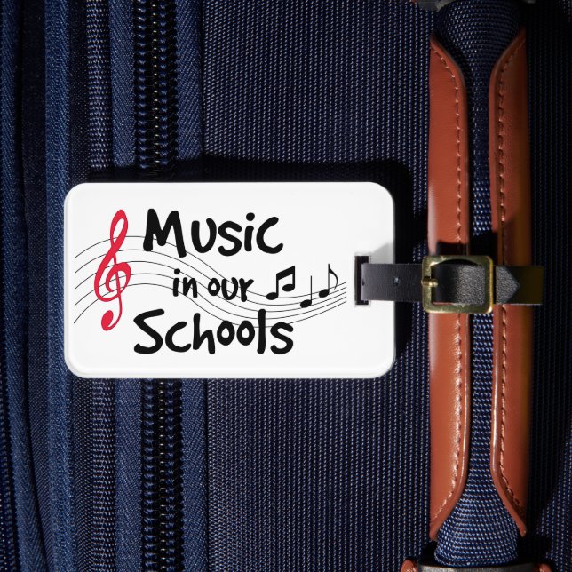 Etiqueta De Bagagem Amarre seus instrumentos musicais (Frente Insitu 4)