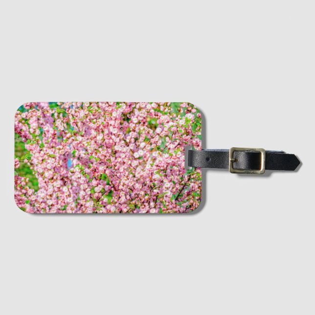 Etiqueta De Bagagem Ameixa de Flor (Frente Horizontal)