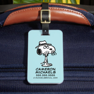 Etiqueta De Bagagem Amendoins Irmão Spike de Snoopy