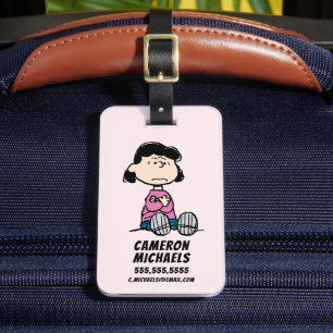 Etiqueta De Bagagem Amendoins Lucy Com Armas Cruzadas