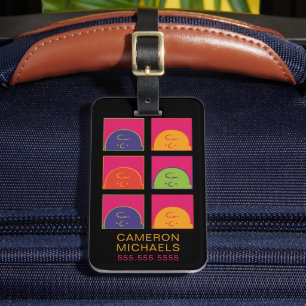 Etiqueta De Bagagem Amendoins Pop de arte moderna é Charlie Brown