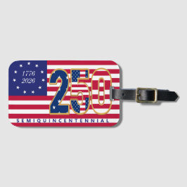 Etiqueta De Bagagem America 250th Semiquincentennial 1776 2026 Us Flag