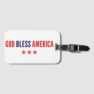 Etiqueta De Bagagem América deus abençoe