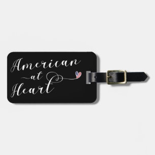Etiqueta De Bagagem American At Heart Luhole Tag Modelo, EUA