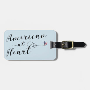 Etiqueta De Bagagem American At Heart Luhole Tag Modelo, EUA
