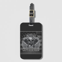 American Biker ADD NAME Skull V-Twin Motocicletas