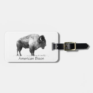 Etiqueta De Bagagem American Bison