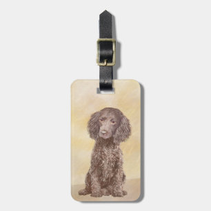 Etiqueta De Bagagem American Water Spaniel Painting - Arte Original de