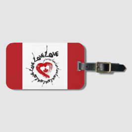 Etiqueta de Bagagem Amor Canadá