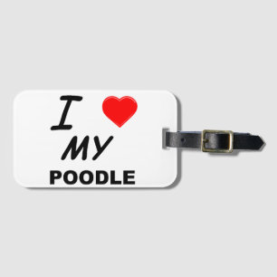 Etiqueta De Bagagem amor de poodle