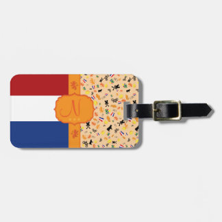 Etiqueta De Bagagem Amor para Holland - monograma