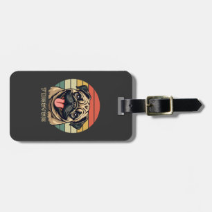 Etiqueta De Bagagem Amor Pug Para Sempre � Design de Amante de Pug Fof