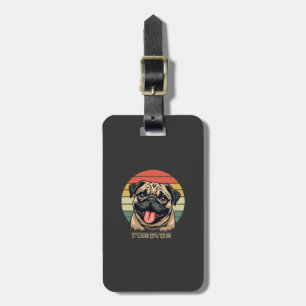 Etiqueta De Bagagem Amor Pug Para Sempre � Design Fofinho de Amante de