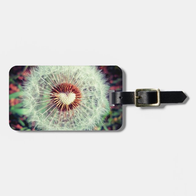 Etiqueta De Bagagem Amuleto dente-de-leão (Frente Horizontal)