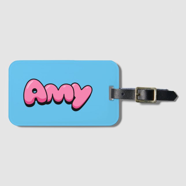 Etiqueta De Bagagem Amy (Frente Horizontal)