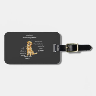 Etiqueta De Bagagem Anatomia de um Golden Retriever - Mãe/Pai de Cacho