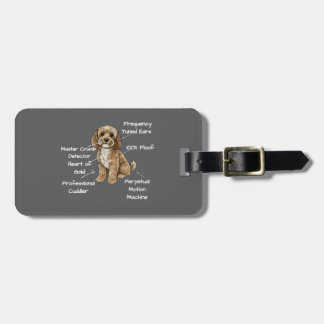 Etiqueta De Bagagem Anatomia Personalizada de um Cockapoo